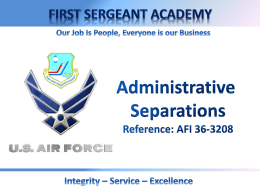 Administrative Separations (new window)