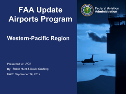Powerpoint 2003 format - Association of California Airports