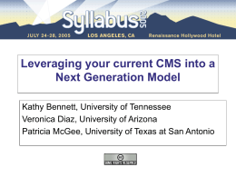 Leveraging your current CMS into a Next Generation Model