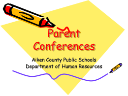 Parent Conference PowerPoint