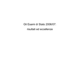 Gli Esami di Stato 2006/07