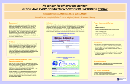 Quick and Easy Department-Specific Websites Today!