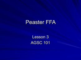 Peaster FFA