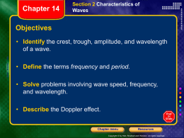 Section 2 Characteristics of Waves Chapter 14 - Ms