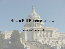 PowerPoint: How a Bill Becomes a Law