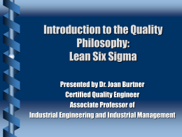 ETM627 Lecture1 Lean Six Sigma