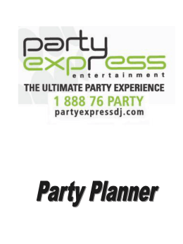 Music Sheet - Party Express DJ Entertainment
