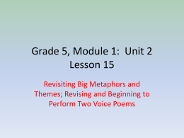 Grade 5, Module 1: Unit 2 Lesson 15 - tst-ela