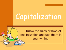 Capitalization 21-09