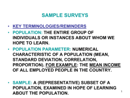 SYSTEMATIC SAMPLE