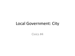 Local Government: City
