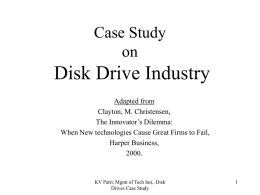 Management of Technological Innovation Case Study