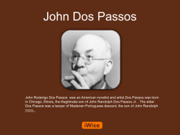 John Dos Passos Powerpoint