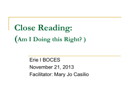 Close Reading PowerPoint