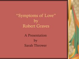 Symptoms of Love by Robert Graves