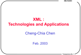 XML Introduction - National Chengchi University