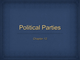 What is a Political Party?