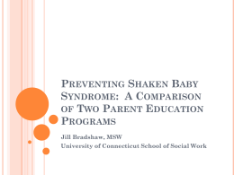 Preventing Shaken Baby Syndrome: A Comparison of Two Parent