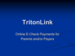 Triton-Link - Student Business Services