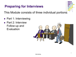 Interview Tips (cont.)