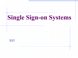 Single Sign