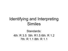 Identify and Interpret Similes