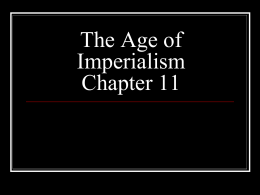 The Age of Imperialism Chapter 11