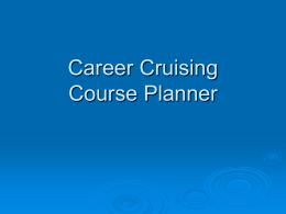 Career Cruising Course Planner - Stouffville District Secondary School