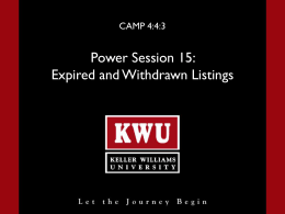 Power Session 15 Slide 2 Expired and Withdrawn Listings