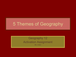 5 Themes of Geography