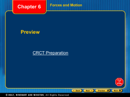 Chapter 6 CRCT Preparation