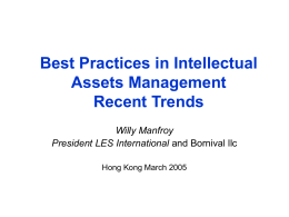 Intellectual Assets Management Best practices