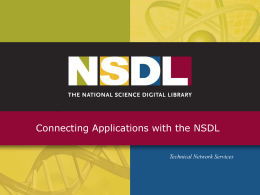 NDR API - NSDL Project Archive