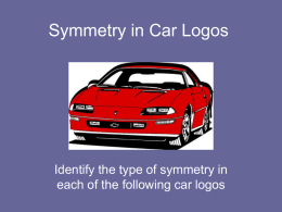 symmetry in our world