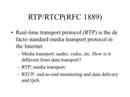 RTP/RTCP