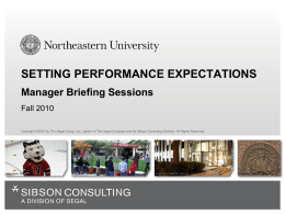 setting performance expectations