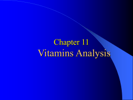 Determination of vitamin A.