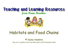 Habitats and Food Chains - Teaching and Learning Resources