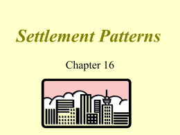 Settlement Patterns
