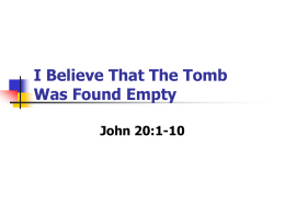 Truths from the Empty Tomb - Fifth Street East Church of Christ
