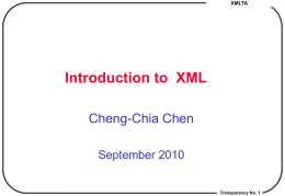 What is XML - National Chengchi University