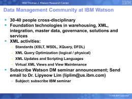 Data Management Community