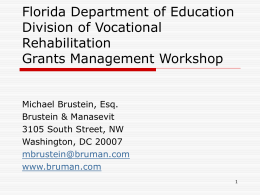 Florida Department of Education Division of Vocational