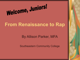 From Renaissance to Rap