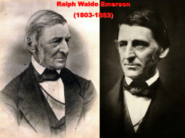 Ralph Waldo Emerson, Self