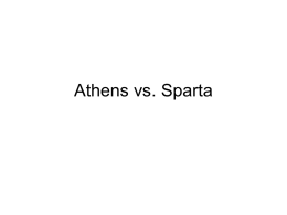 Athens and Sparta PowerPoint