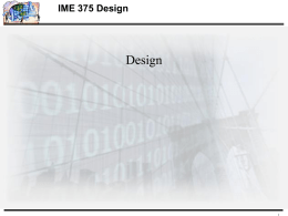 IME 375 Design