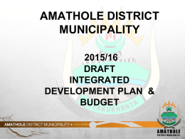 Master - Amathole District Municipality