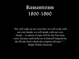 Romanticism 1800-1860
