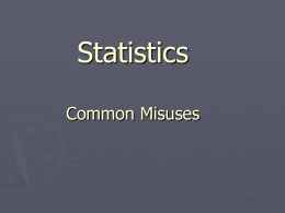 Misuses of Stats